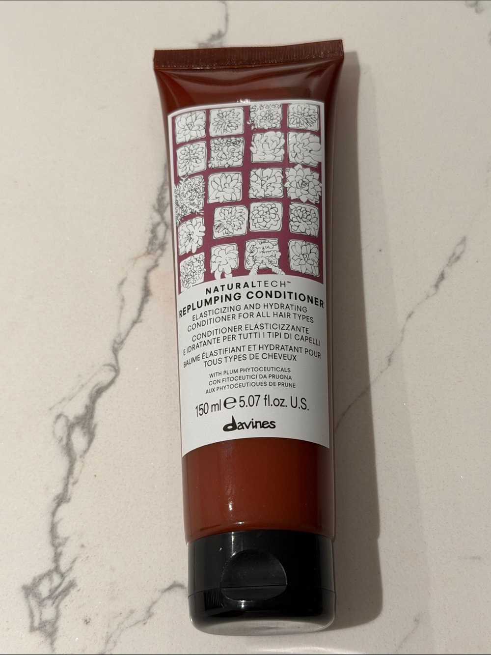 Davines Replumping Conditioner natural tech elasticzing and hydrating all hair